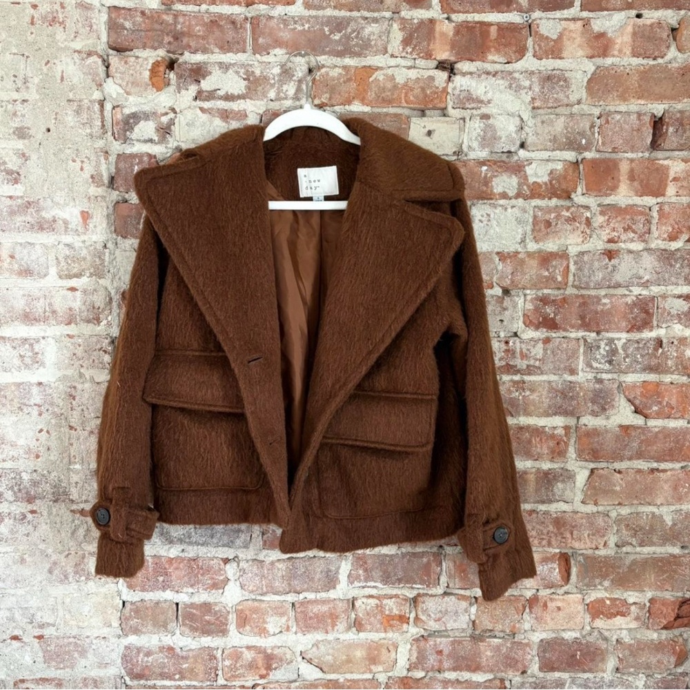 Brown Fuzzy Women's Jacket